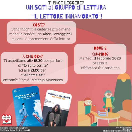  Gruppo di lettura adulti:  “Il lettore innamorato”