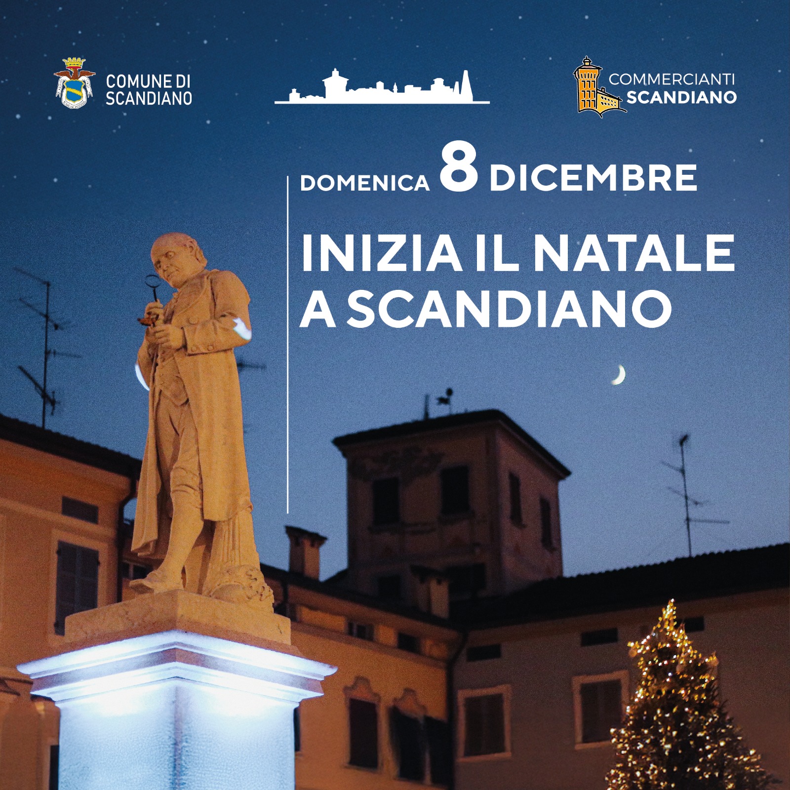 Domenica 8 dicembre inizia il Natale a Scandiano